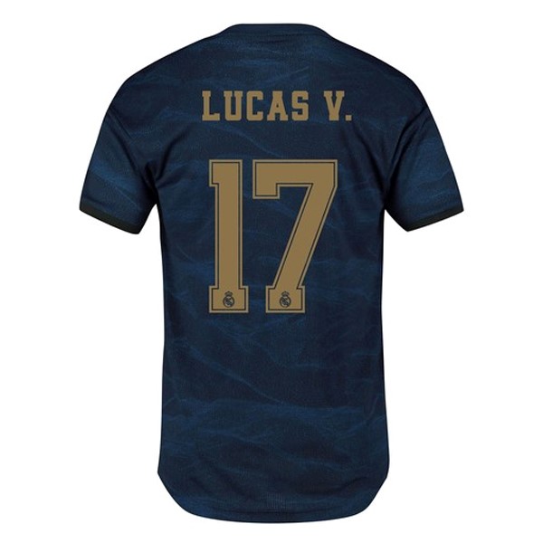 Camiseta Real Madrid NO.17 Lucas V. Replica Segunda Ropa 2019/20 Azul